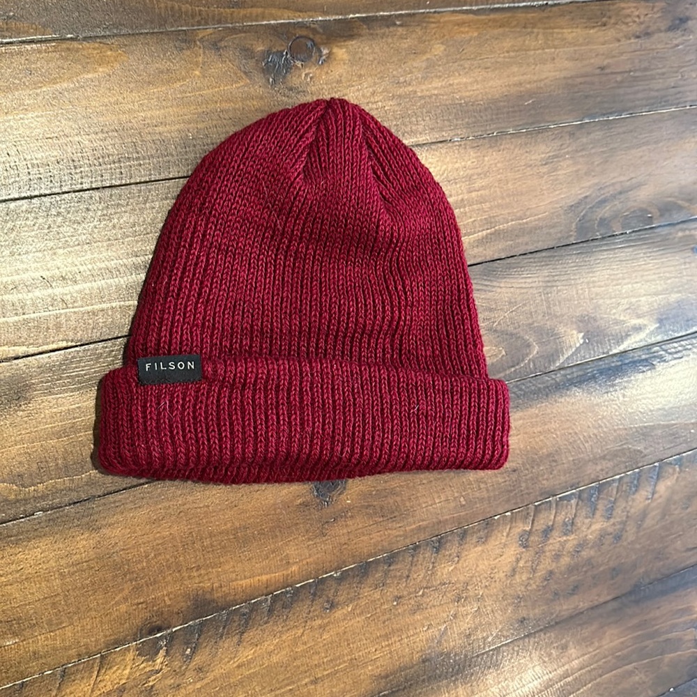 Filson Watch Cap - Red - 100% Wool